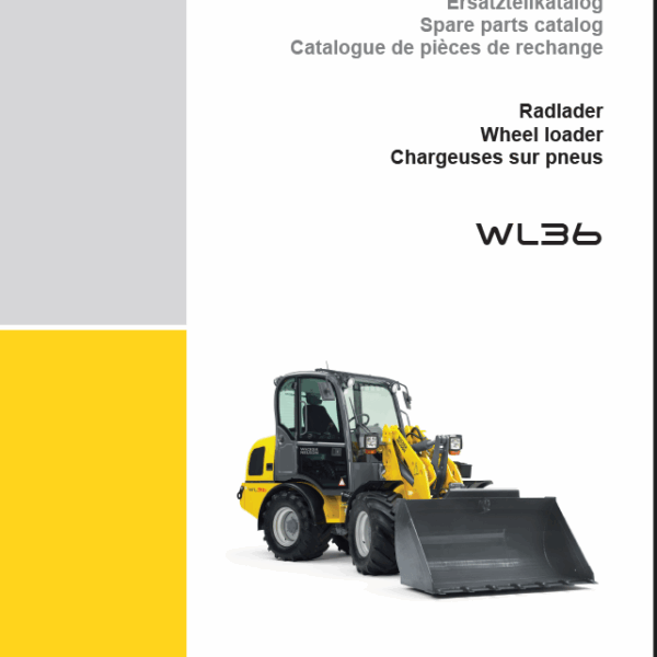 Wacker Neuson WL36 Wheel Loader Parts Manual