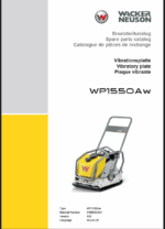 Wacker Neuson WP1550Aw Vibratory Plate Parts Manual