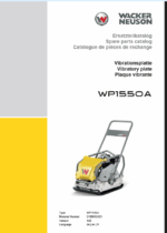 Wacker Neuson WP1550A Vibratory Plate Parts Manual
