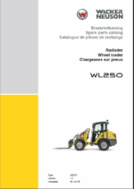 Wacker Neuson WL250 Wheel Loader Parts Manual