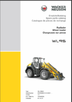 Wacker Neuson WL95 Wheel Loader Parts Manual