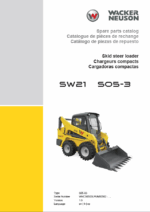 Wacker Neuson SW21 S05-3 Skid Steer Loader Parts Manual