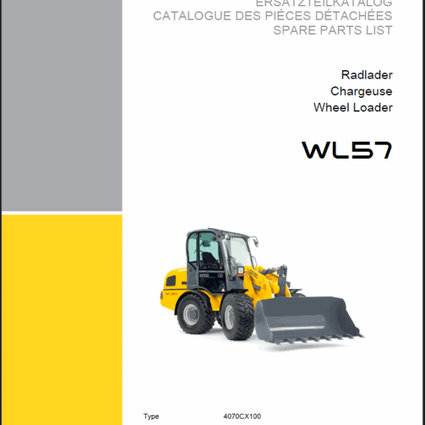 Wacker Neuson WL57 Loader Parts Manual