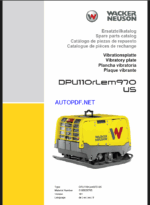 Wacker Neuson DPU110rLem970 US Vibratory Plate Parts Manual