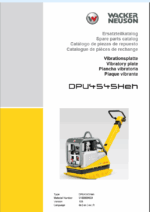 Wacker Neuson DPU4545Heh Vibratory Plate Parts Manual