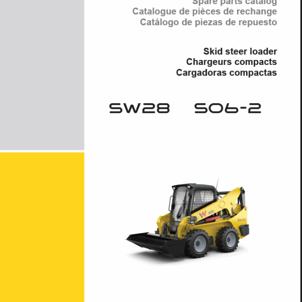 Wacker Neuson SW28 S06-2 Skid Steer Loader Parts Manual