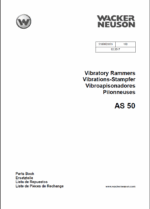 Wacker Neuson AS50 Vibratory Rammers Parts Manual