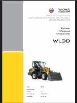 Wacker Neuson WL38 Loader Parts Manual