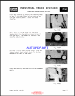 Clark C500Y 60-100 Forklift Planned Maintenance and Adjustment Procedures Manual (PMA452)