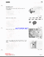 Clark C500 Y800 Forklift Planned Maintenance and Adjustment Procedures Manual (PMA416)