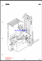 Clark Clarklift TM10-12S-15 Forklift Planned Maintenance and Adjustment Procedures Manual (PMA421)