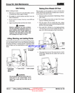 Clark CMP15, CMP18, CMP20, CMP25, CMP30 Forklift Service Manual (SM638)
