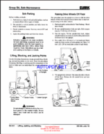 Clark CMP40, CMP45, CMP50S Forklift Service Manual (SM648)
