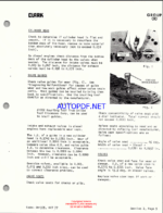 Clark UT40D, UT60D Utility Truck Diesel Powered Overhaul Instructions (OH375)