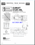 Clark RHY 140, 160, 180S, 180L, 200S, 200L, 220L, CFY, CHY, WP 150, 160, 165, 180, 200S, 200L, 225, 250, 300 Forklift Operators Manual (O-B83-2)