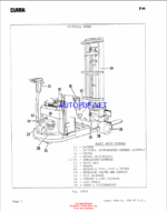 Clark ST245 Forklift Planned Maintenance and Adjustment Procedures Manual (PMA445)