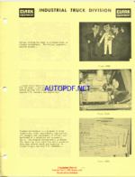 Clark CY5275 Series, CY525, CY625, CY700 Planned Maintenance and Adjustment Procedures Manual (PMA323)