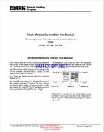 Clark DT30E, DT50E, DT60E Diesel Towing Tractors Service Manual (SM607D)