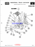 Clark EC20, EC25, ECS30 36-48 Volt W Model 210 Control Forklift Planned Maintenance and Adjustment Procedures Manual (PMA385)