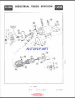 Clark EC235 ER and EV1 Forklift Overhaul Manual