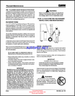 Clark ESM 12-25 Forklift Service Manual (SM556)