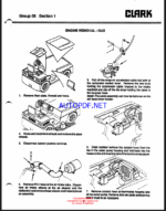 Clark GT25, GT30, GT32, GT50 Tow Tractor Service Manual (SM553G)
