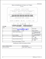 John Deere 135G Excavator Parts Catalog (PC11134)