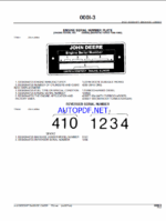 John Deere 315C SIDESHIFT BACKHOE LOADER Parts Catalog