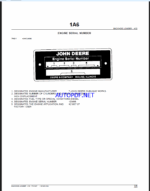 John Deere 410 BACKHOE LOADER Parts Catalog
