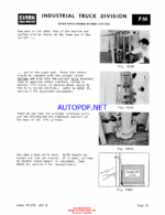 Clark C500Y 60-100 Forklift Planned Maintenance and Adjustment Procedures Manual (PMA452)