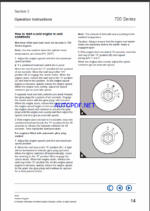 Clark Perkins 700 Series Users Handbook, Workshop Manual