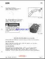 Clark PT5, PT7 Forklift Planned Maintenance and Adjustment Procedures Manual (PMA528)