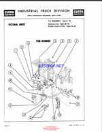 Clark NP300, NP500 Aisle Reach Truck Planned Maintenance and Adjustment Procedures Manual (PMA374)
