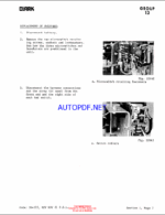 Clark NST, NS, NSP 20,30,40 Forklift Overhaul Manual (OH327)