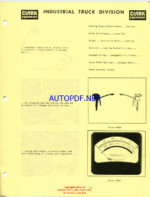 Clark CY5275 Series, CY525, CY625, CY700 Planned Maintenance and Adjustment Procedures Manual (PMA323)