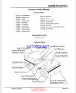 Clark DT30E, DT50E, DT60E Diesel Towing Tractors Service Manual (SM607D)