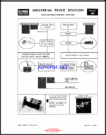 Clark EC235 ER and EV1 Forklift Overhaul Manual