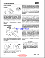 Clark ESM 12-25 Forklift Service Manual (SM556)
