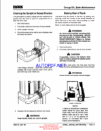 Clark G127, GP127, G127E, GP127E Forklift Service Manual (SM619)