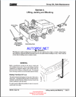 Clark GT30E, GT50E, GT60E Gas Towing Tractor Service Manual (SM607G)