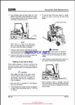 Clark GTS20, GTS25, GTS30, GTS33 L PSI 4G64 Forklift Service Manual (SM741)