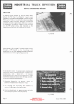 Clark H500Y Hydrostatic Drive Diesel Forklift Planned Maintenance and Adjustment Procedures Manual (PMA380)