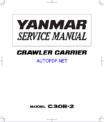 YANMAR C30-2 Crawler excavators SERVICE MANUAL