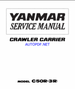 YANMAR C50R-3 Crawler excavators SERVICE MANUAL