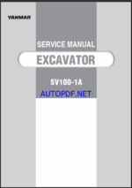 YANMAR SV100-1A Crawler excavators SERVICE MANUAL
