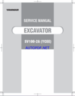 YANMAR SV100-2A Crawler excavators SERVICE MANUAL