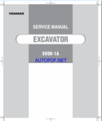 YANMAR SV08-1A, SV08-1AS Crawler excavators SERVICE MANUAL