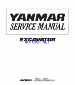YANMAR SV15 , SV17 ,SV17 E. SV17 EX Crawler excavators SERVICE MANUAL