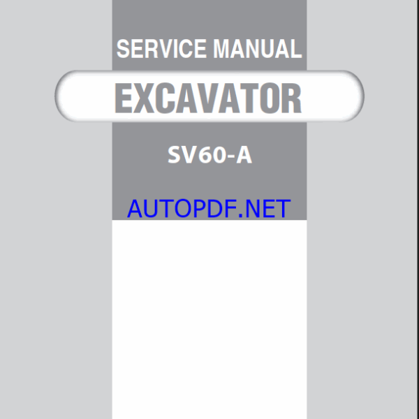 YANMAR SV60-A Crawler excavators SERVICE MANUAL