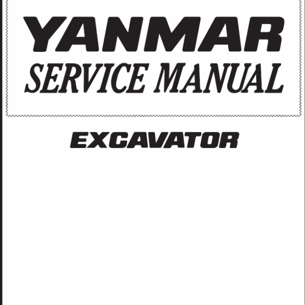 YANMAR VIO10-2 Crawler excavators SERVICE MANUAL